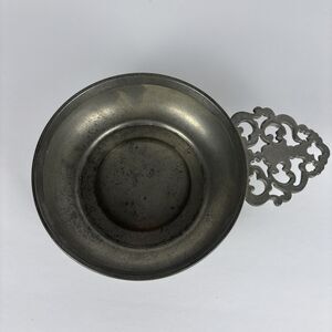 Porringer Bowl Lace Handle Gorham Pewter
